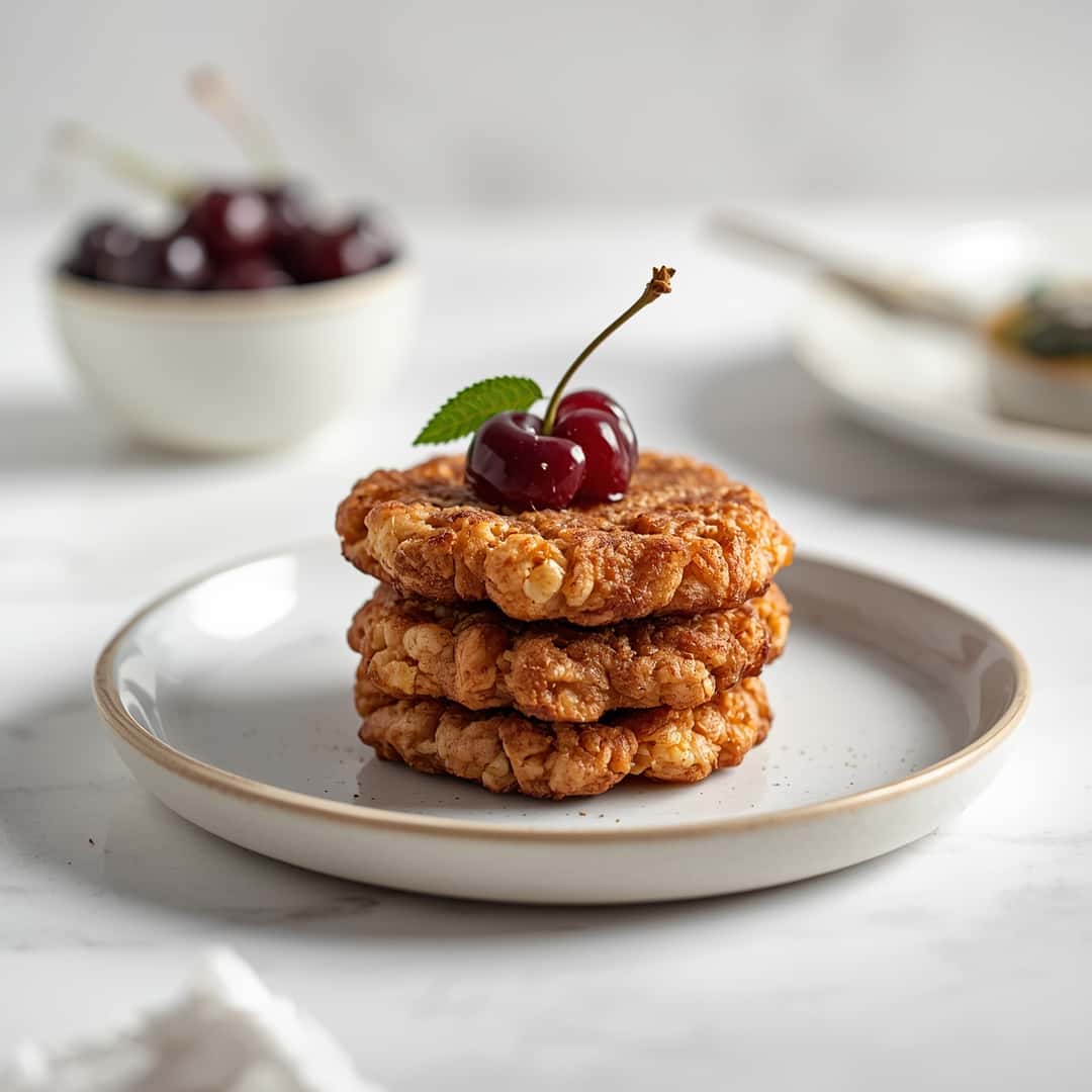 Red Tart Cherry Fritters 2 Red Tart Cherry Fritters