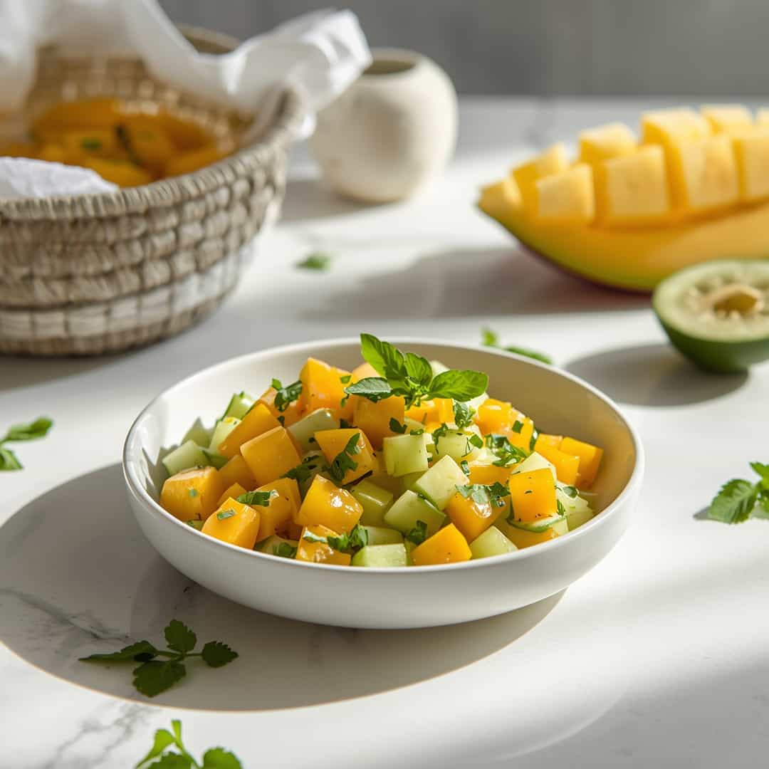 Refreshing Mango Cucumber Salad Recipe For Summer Bliss 2 Refreshing Mango Cucumber Salad Recipe For Summer Bliss