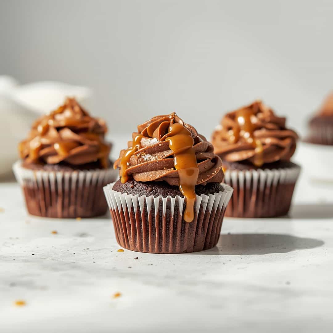 Salted Caramel Chocolate Cupcakes 2 Salted Caramel Chocolate Cupcakes
