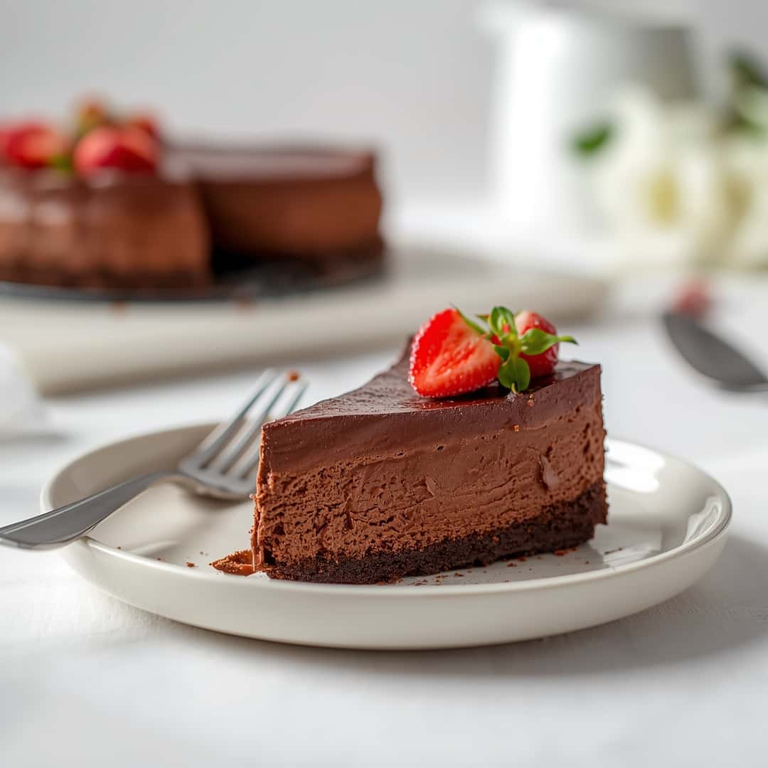 Silky Chocolate Cheesecake 2 Silky Chocolate Cheesecake