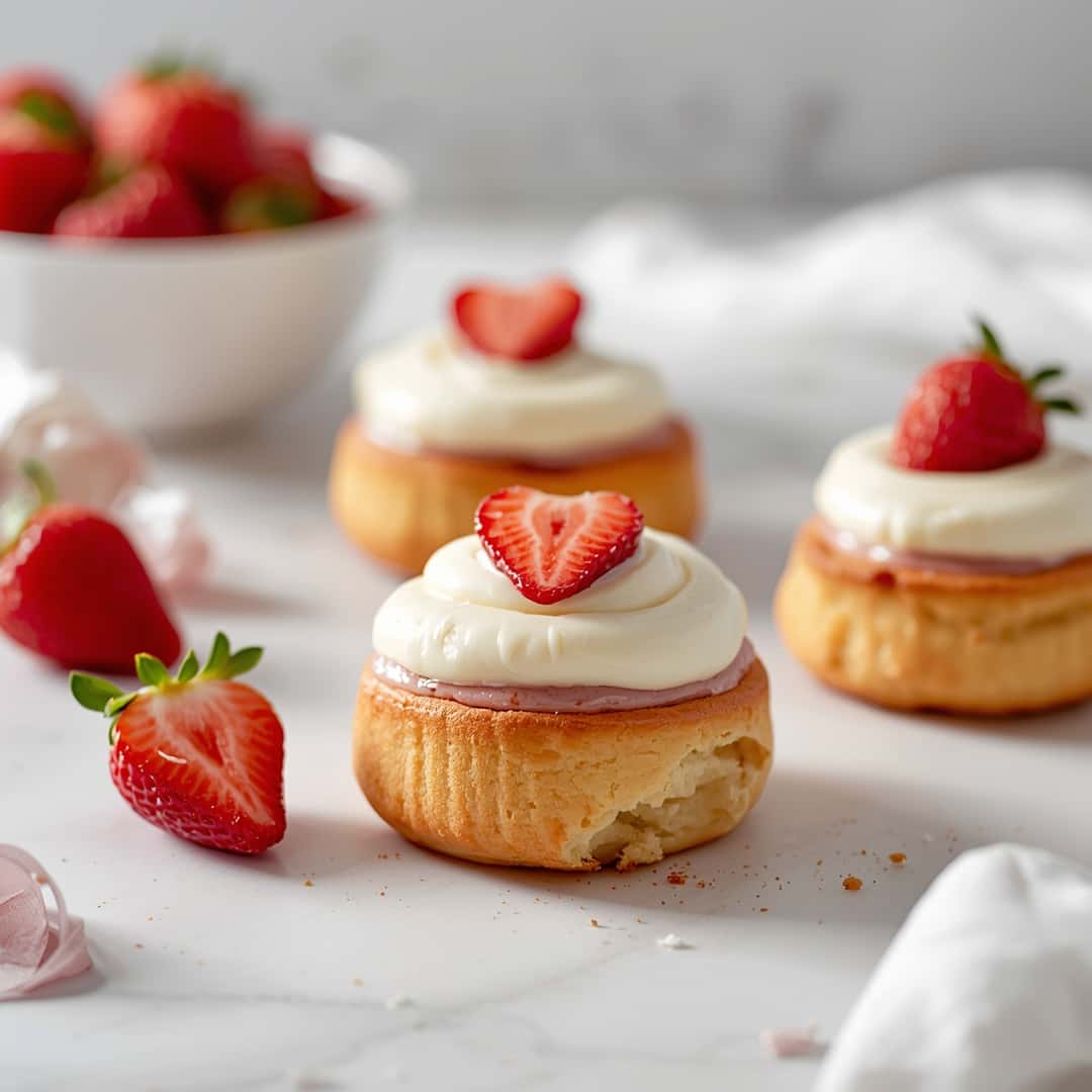 Strawberry Cheesecake Sweet Rolls