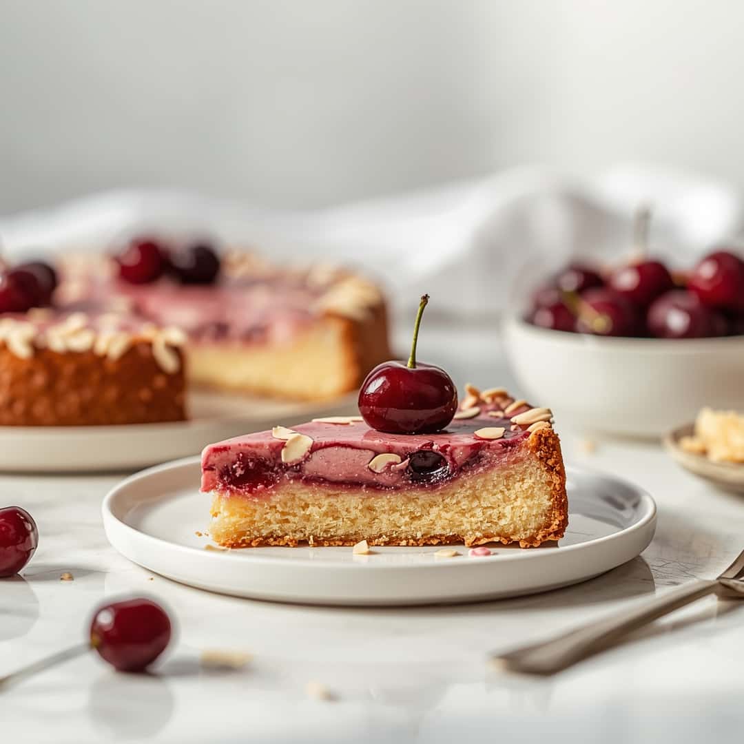 Sweet Cherry Almond Cake 2 Sweet Cherry Almond Cake