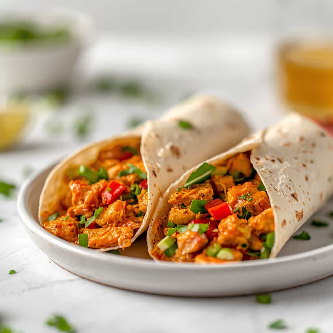 Sweet Chili Chicken Wraps 2 Sweet Chili Chicken Wraps