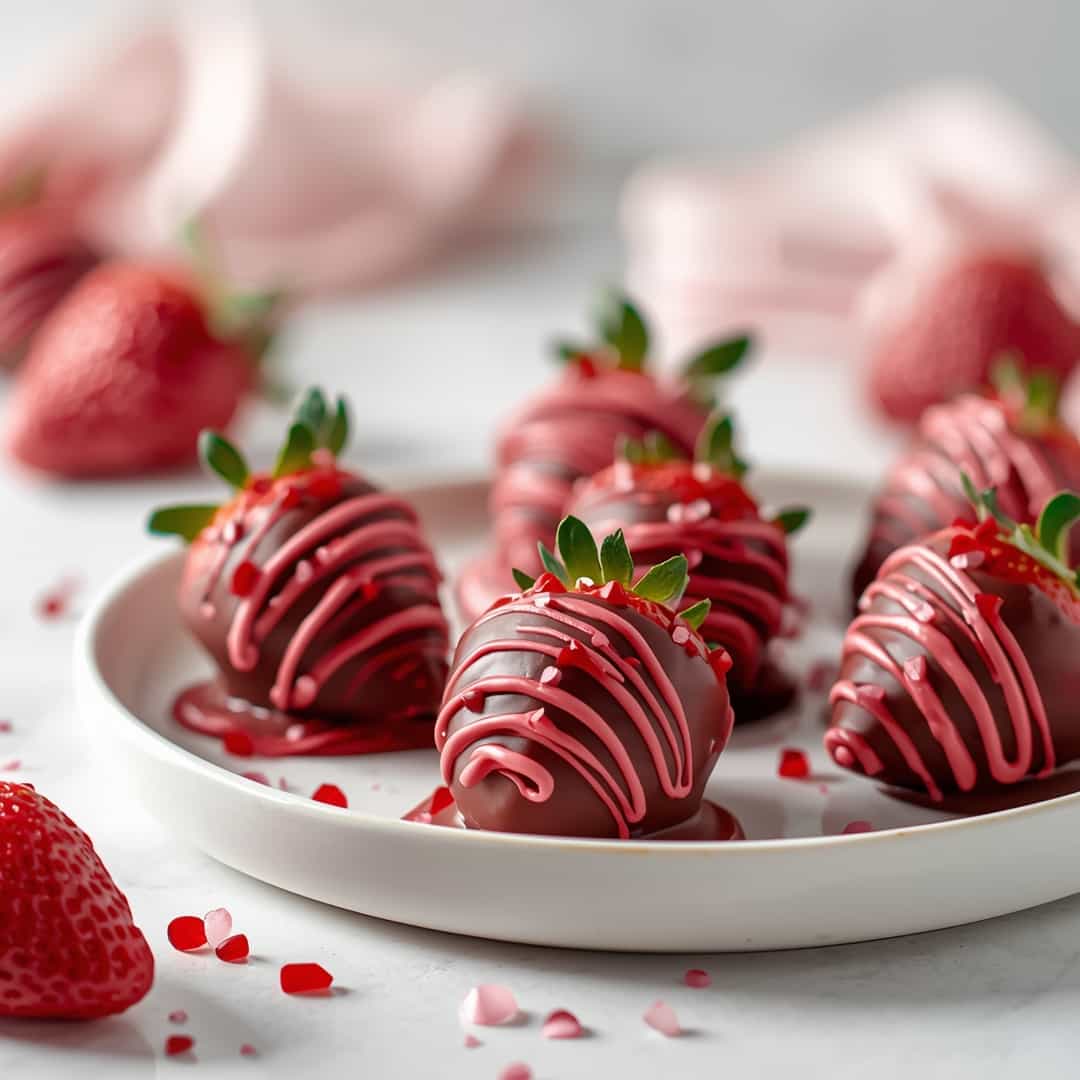 Valentine Chocolate Covered Strawberry Roses