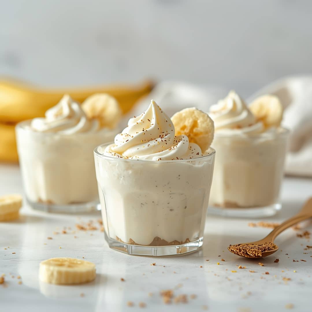 Banana Cream Cottage Whip Cups Light Creamy High Protein