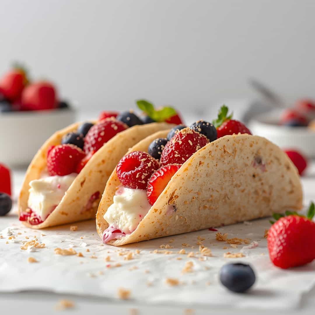 Berrylicious Cheesecake Tacos