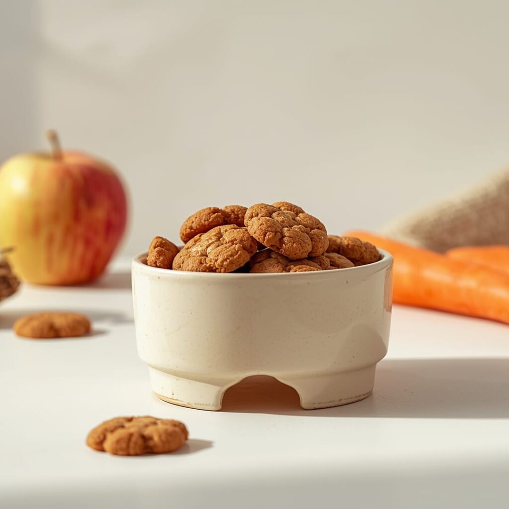 Carrot Apple Crunchy Cookies for Dogs