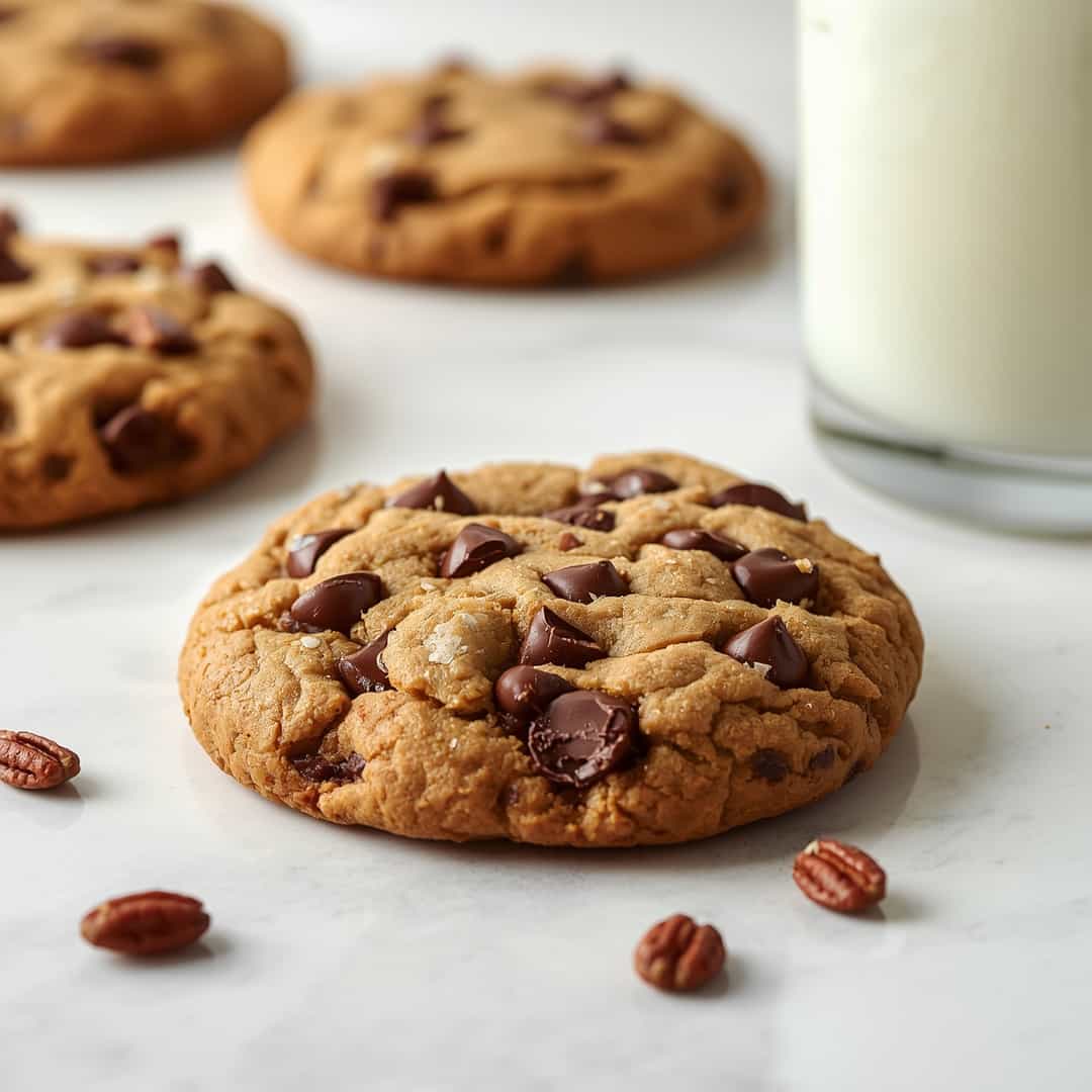 Chewy Browned Butter Pecan Chocolate Chip Cookies