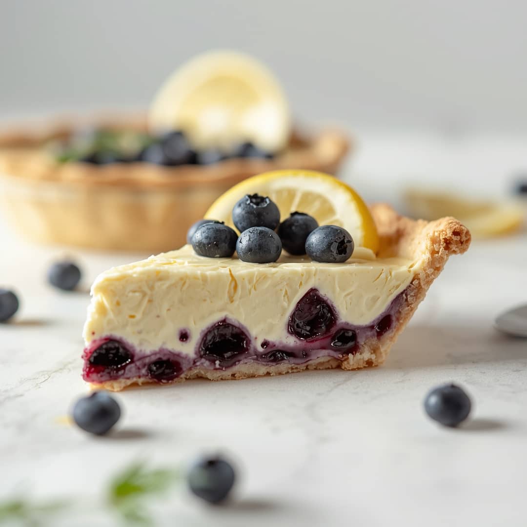 Creamy Lemon Blueberry Pie