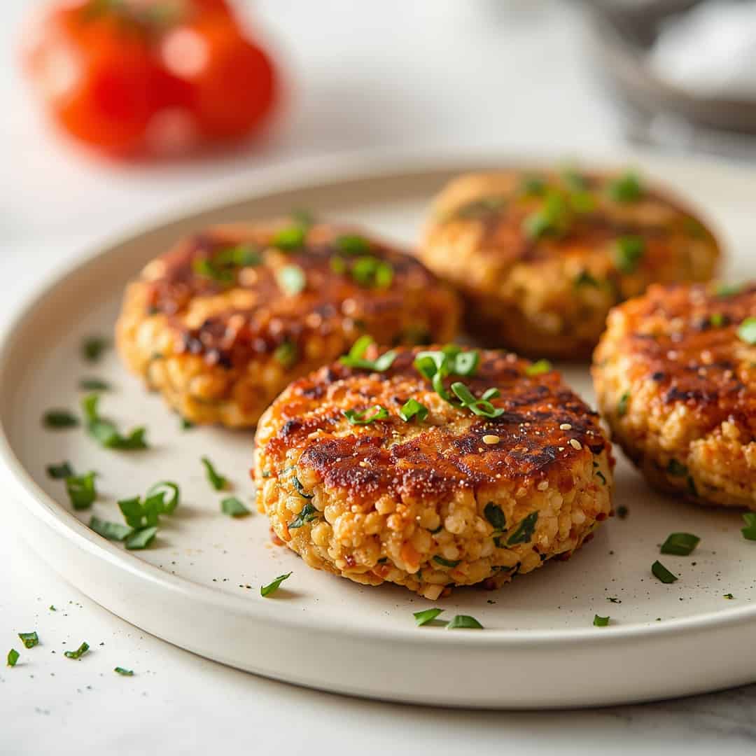 Crunchy Quinoa Veggie Patties Deliciously Healthy Snack