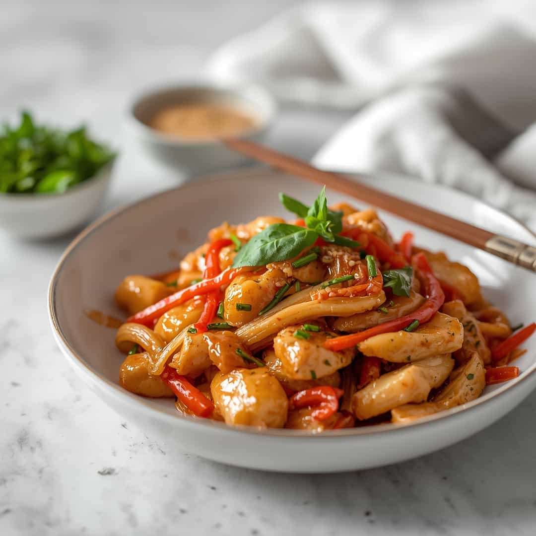 Delicious Thai Basil Chicken Stir Fry Recipe