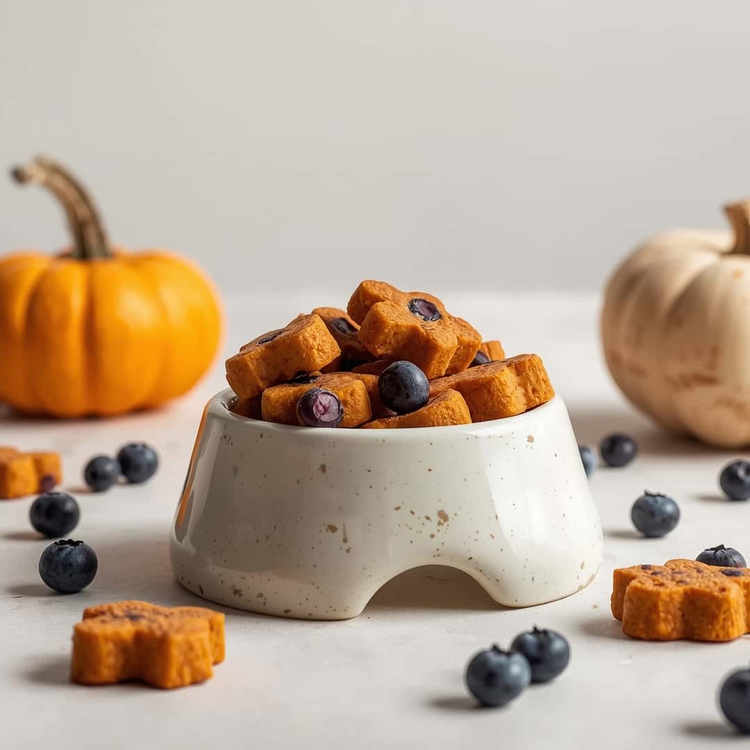 Easy Blueberry Pumpkin Dog Treats