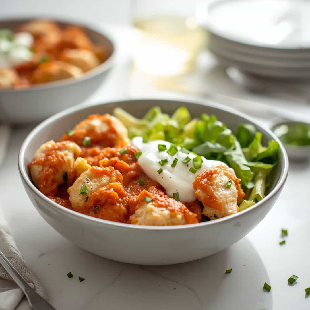 Easy Cottage Cheese Chicken Parm Bowl Recipe 2 Easy Cottage Cheese Chicken Parm Bowl Recipe