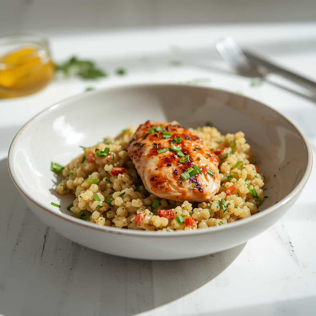 Easy Garlic Lemon Chicken Quinoa Recipe