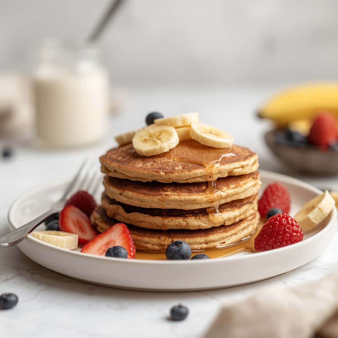 Easy Healthy Banana Oatmeal Pancakes Recipe 2 Easy Healthy Banana Oatmeal Pancakes Recipe