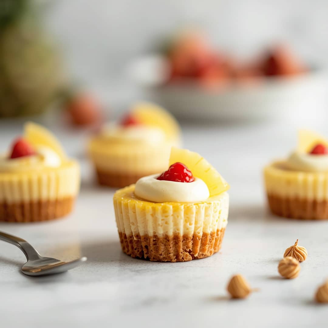 Easy Mini Pineapple Cheesecake Upsides