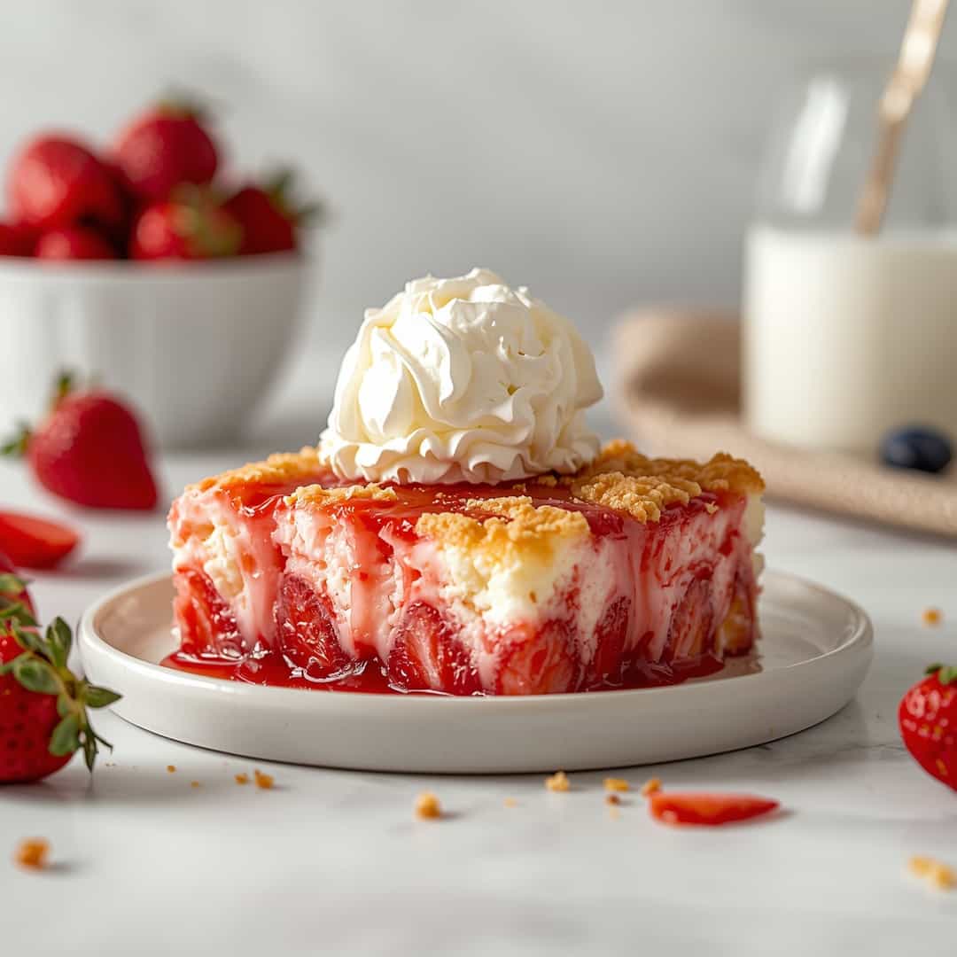 Easy Strawberry Cheesecake Dump Cake