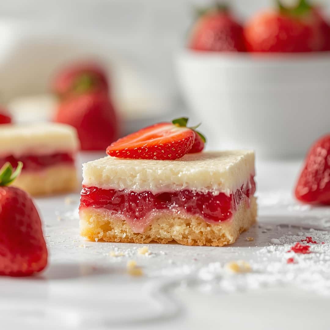 Easy Strawberry Shortcake Bars