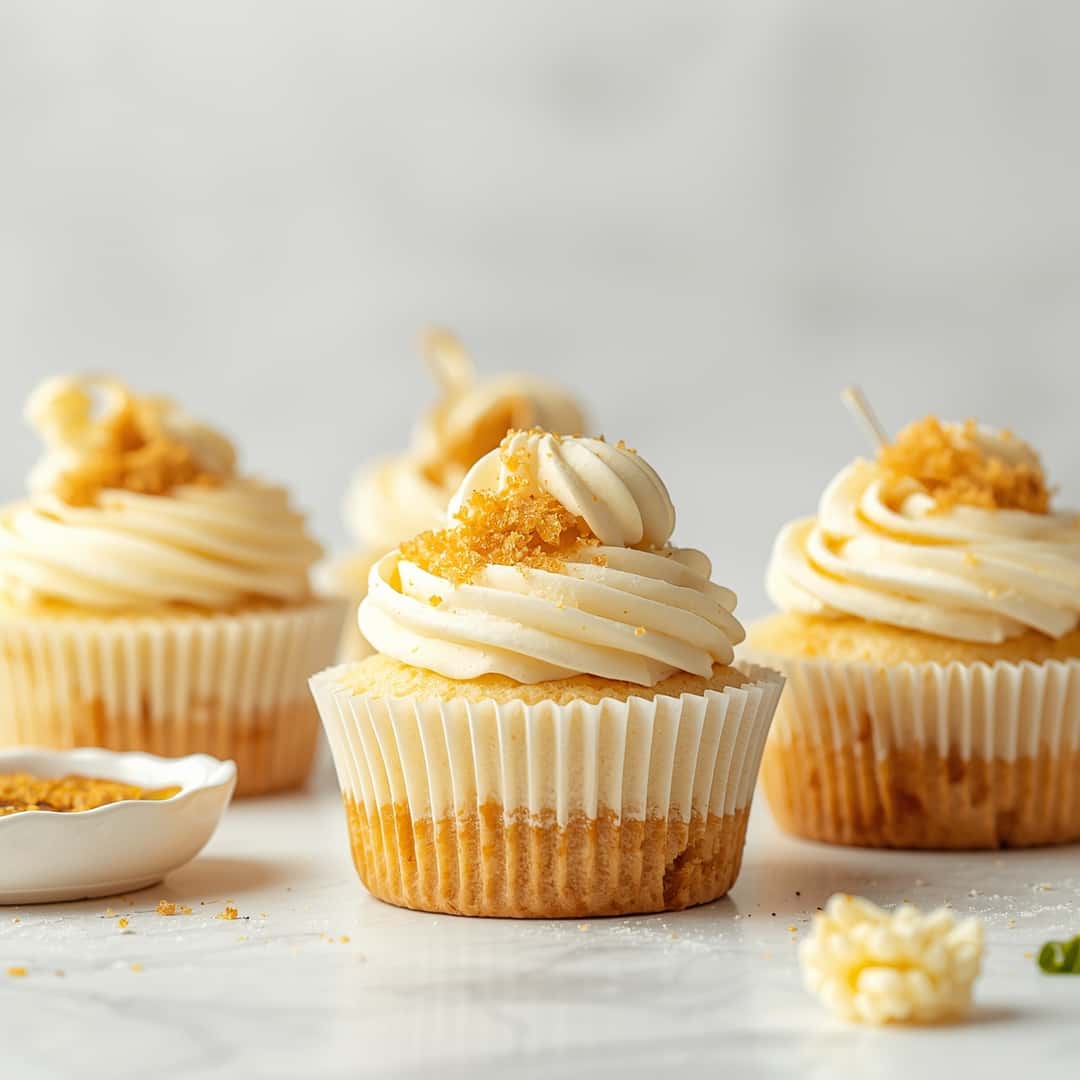Fluffy Japanese Cotton Cheesecake Cupcakes