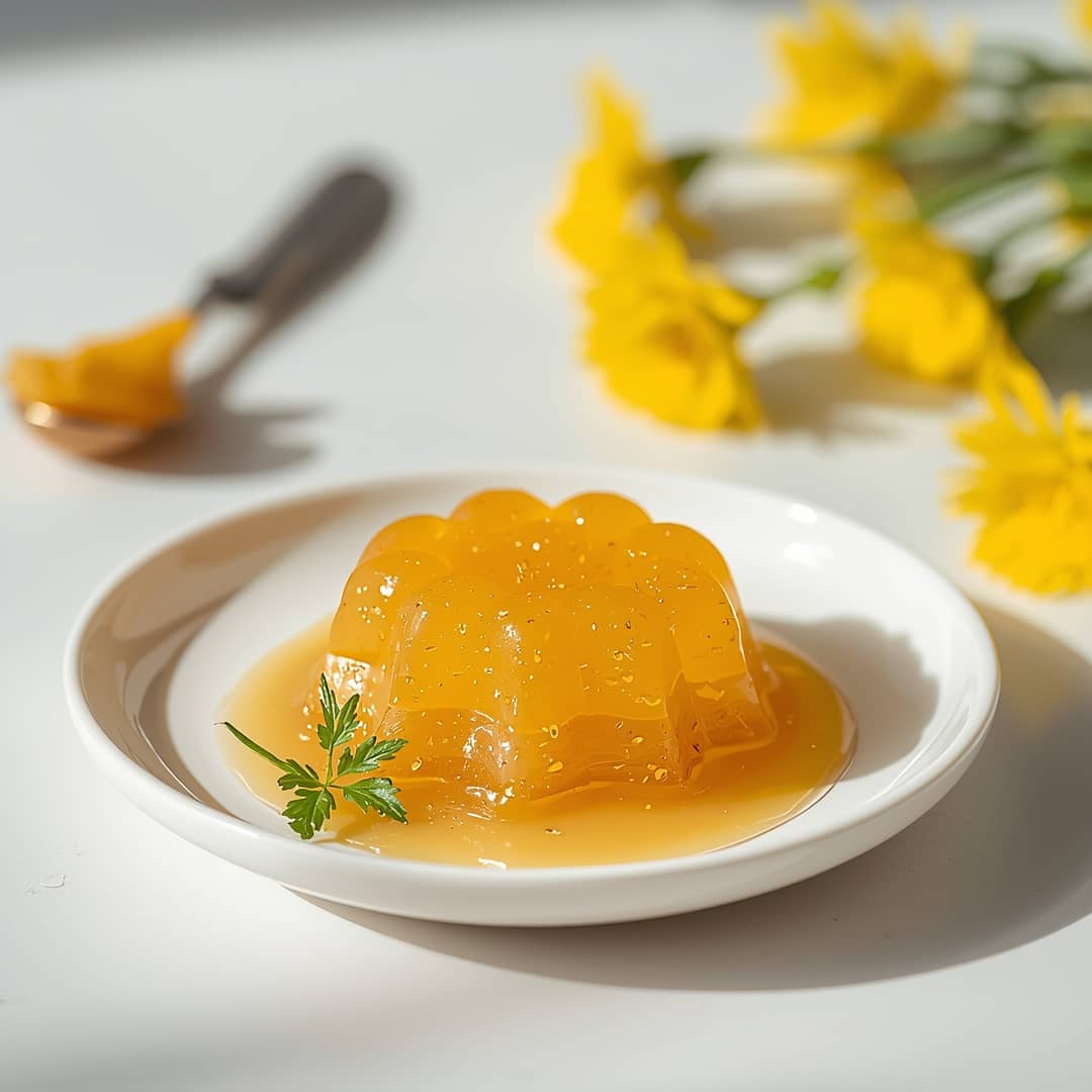 Foraged Forsythia Dandelion Jelly