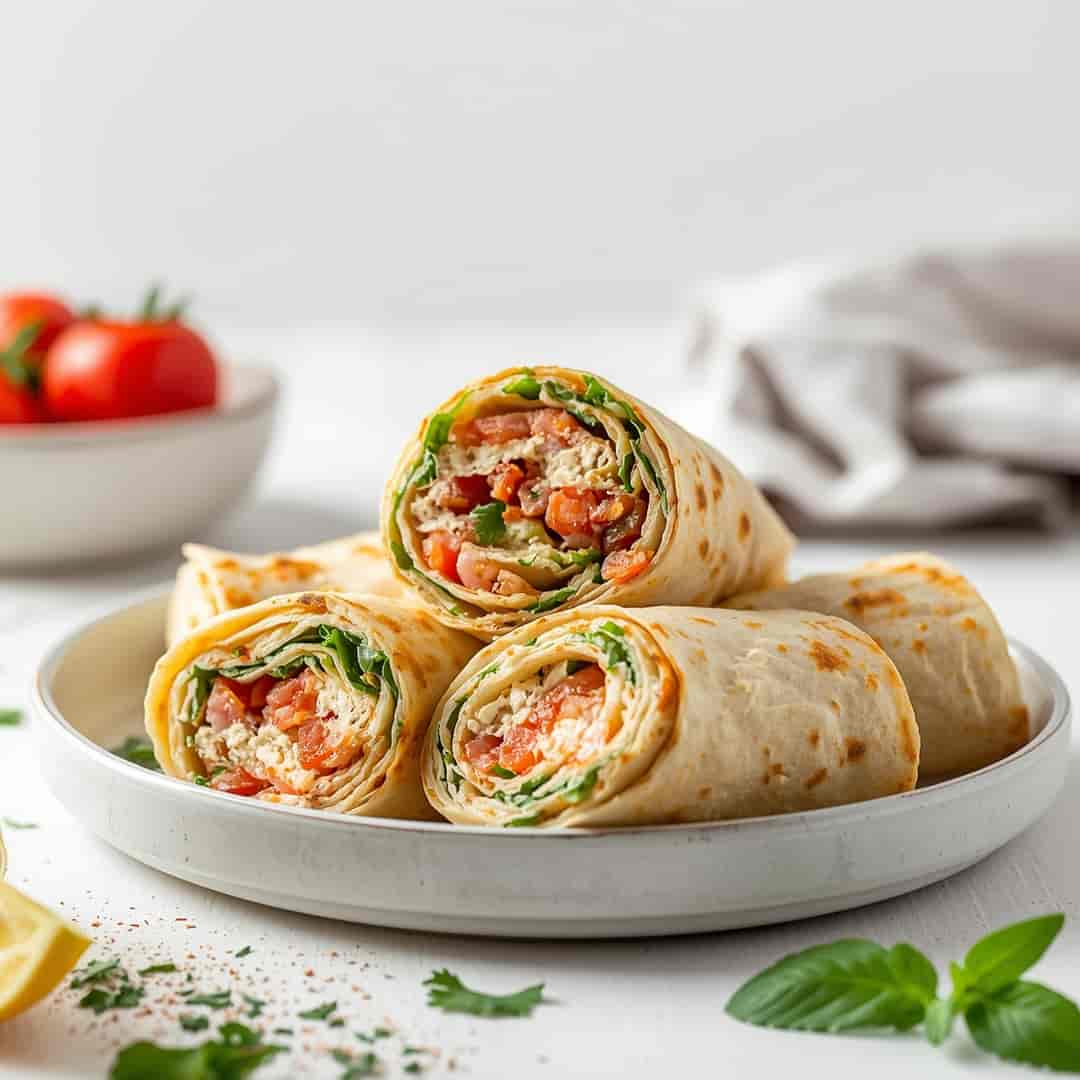 Gluten Free Cottage Cheese Wrap Pinwheels Recipe
