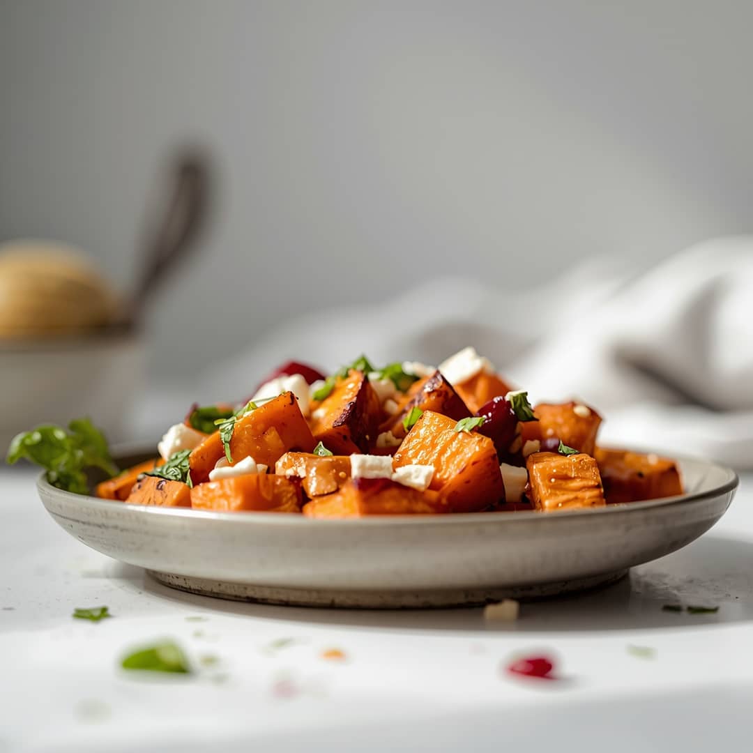 Healthy Roasted Sweet Potato Salad Recipe