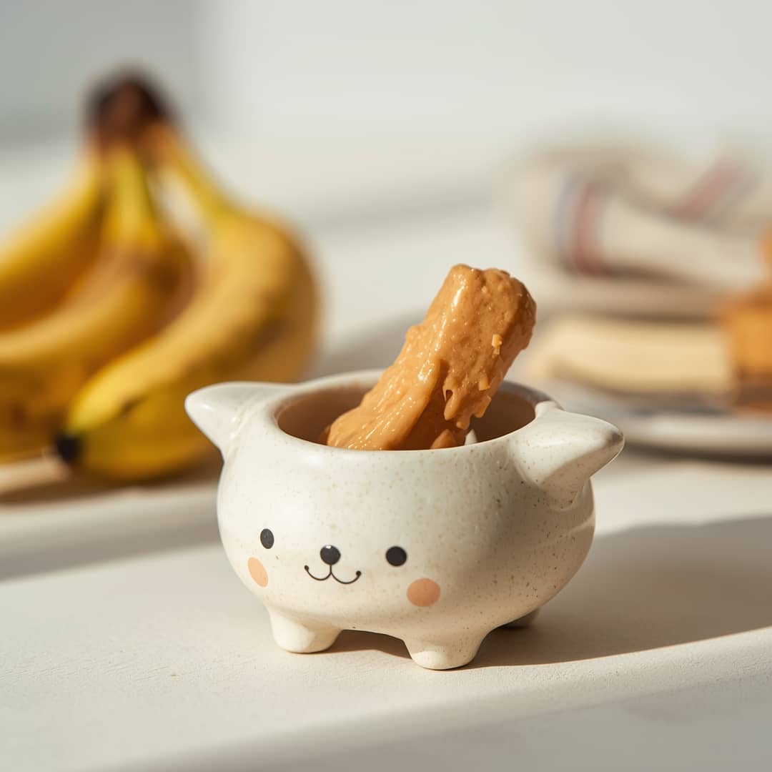 Homemade Banana Peanut Butter Chew Stick