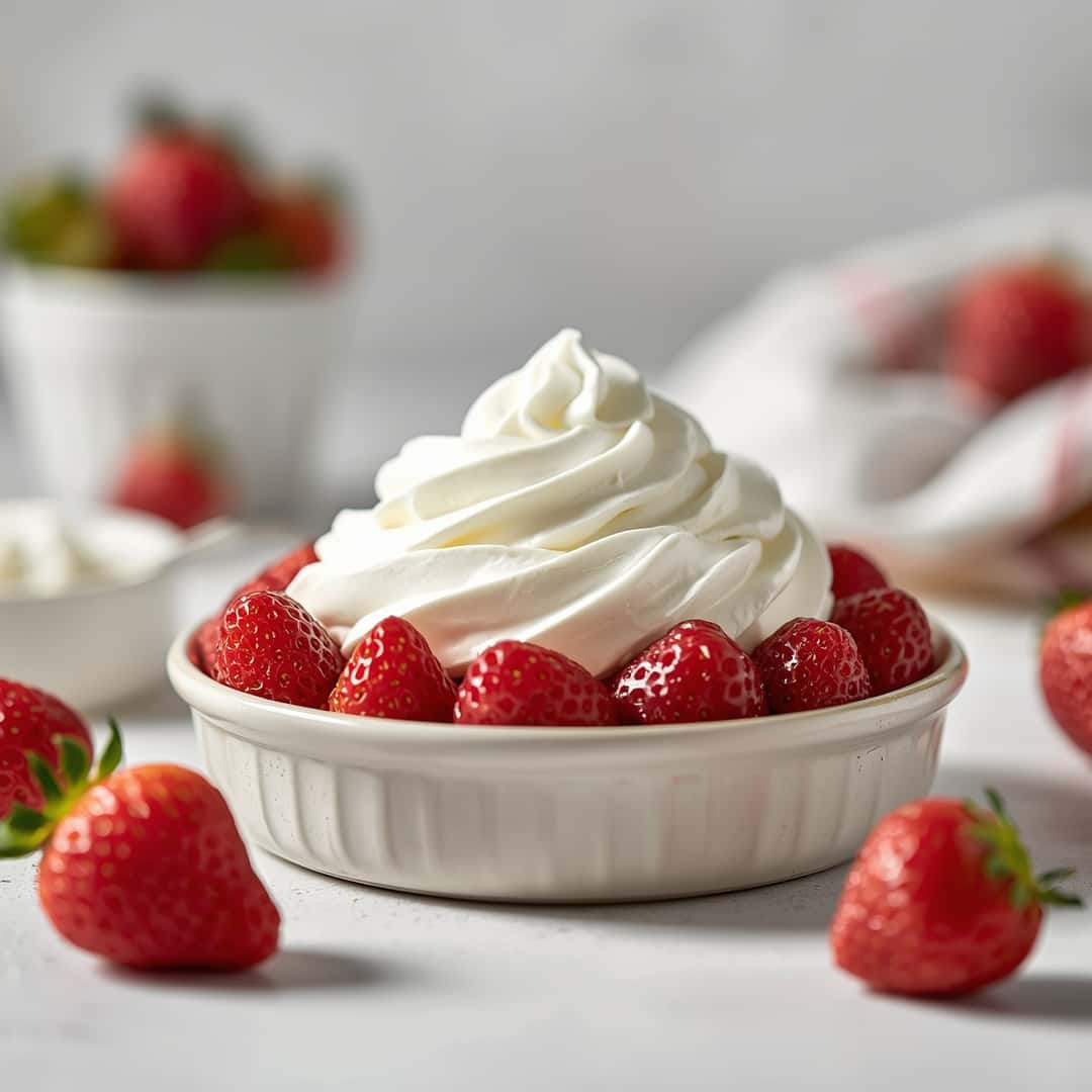 Homemade Strawberry Whipped Cream