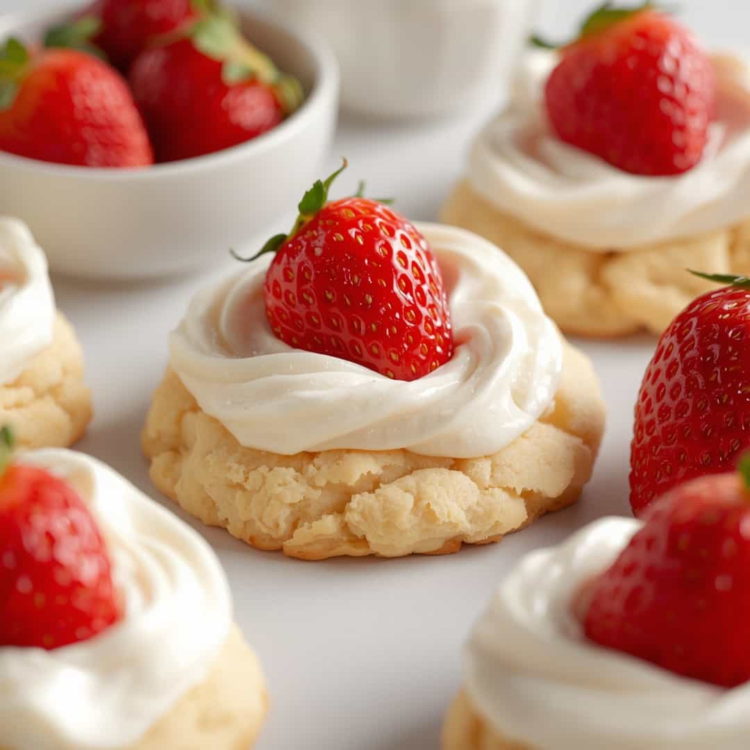 Irresistible Strawberry Shortcake Butter Cookies