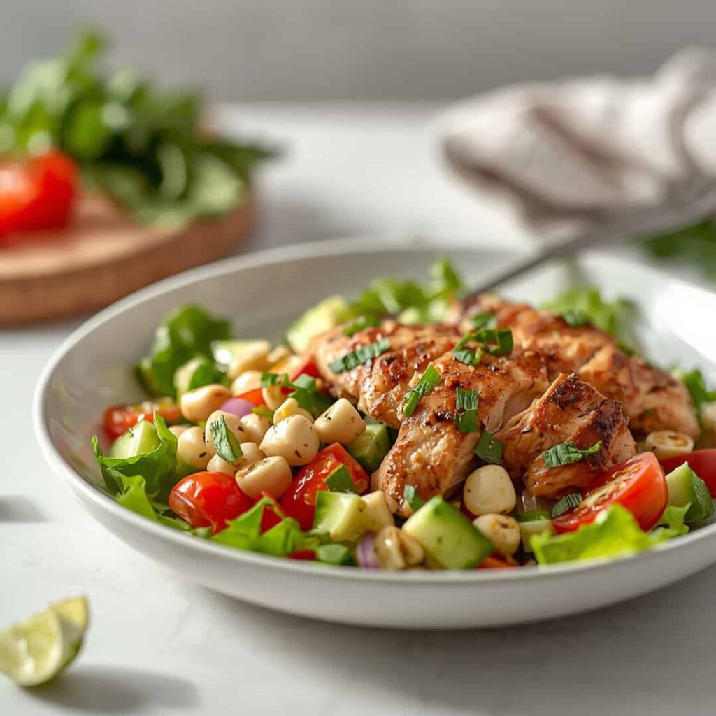 Mediterranean Chicken Chopped Salad