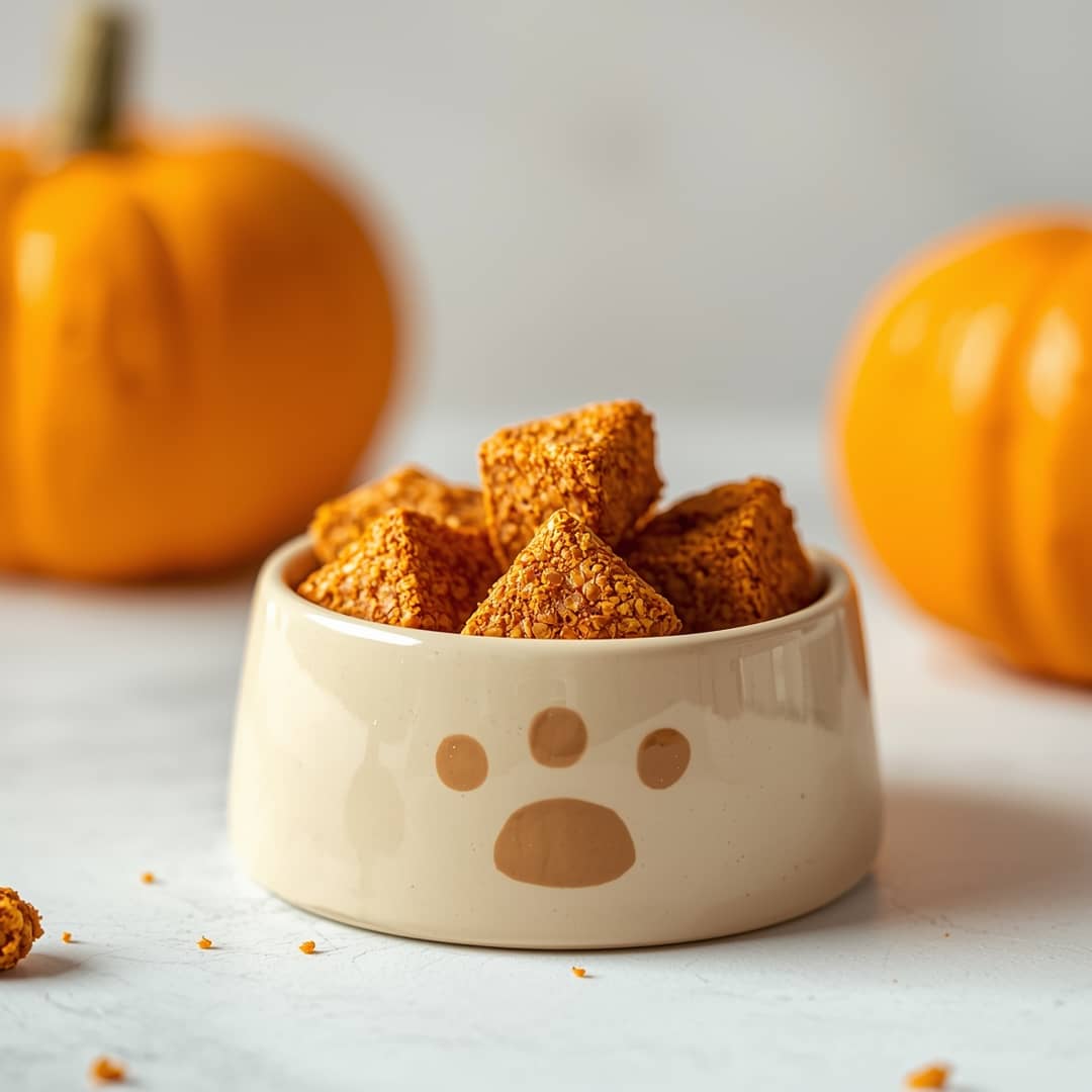 No Bake Salmon Pumpkin Treats for Cats