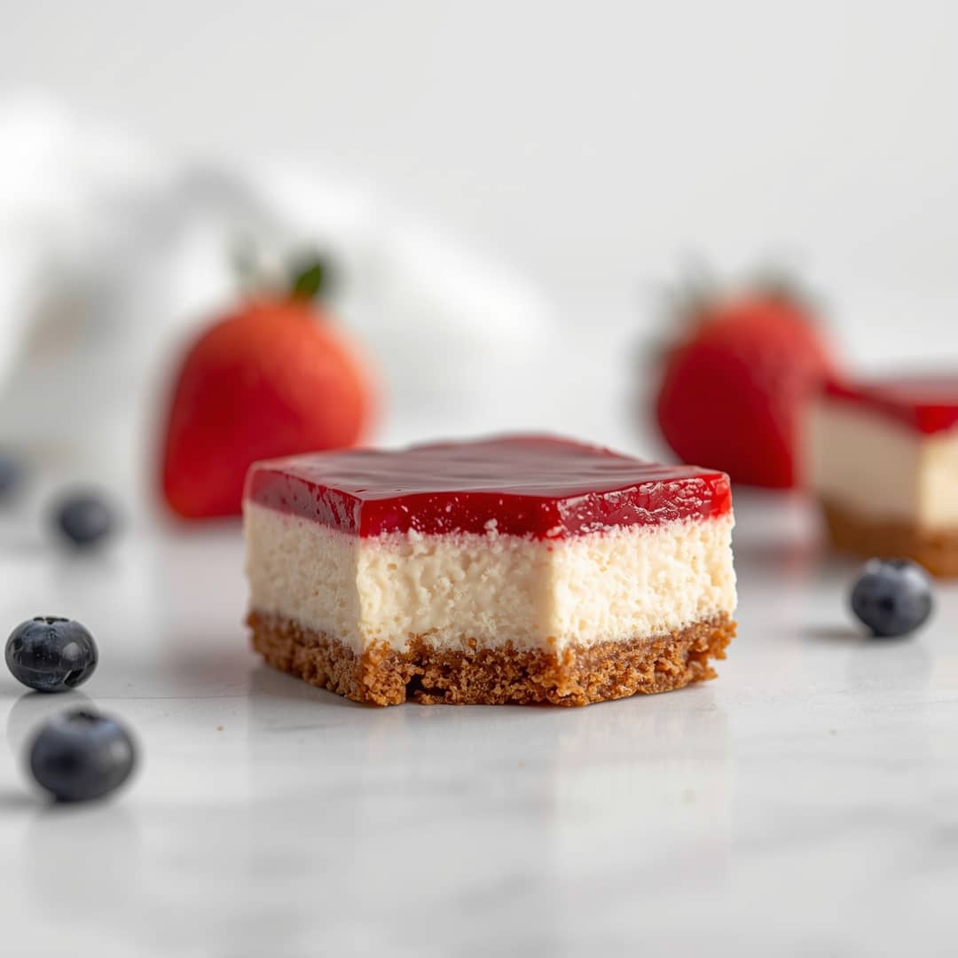 Patriotic Cheesecake Bars