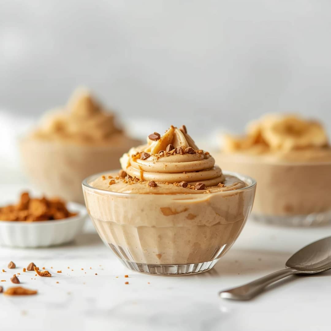 Peanut Butter Banana Protein Mousse Simple Filling