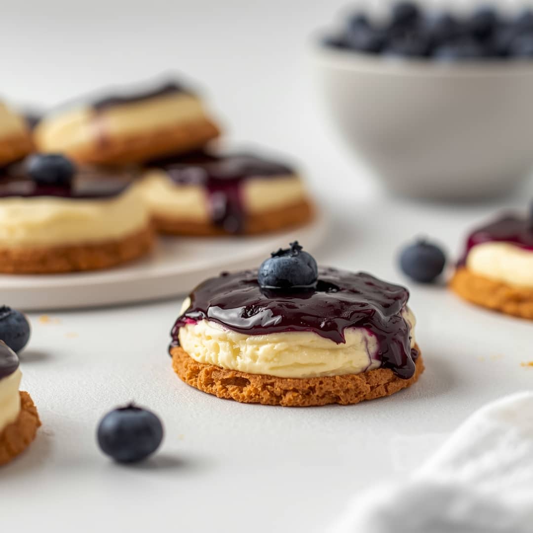 Soft Blueberry Cheesecake Cookies
