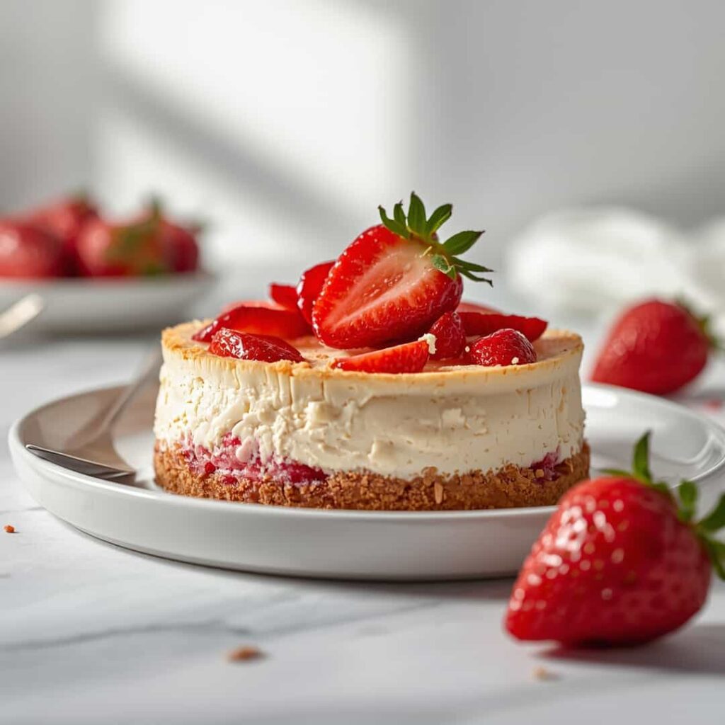 Strawberry Crunch Cheesecake