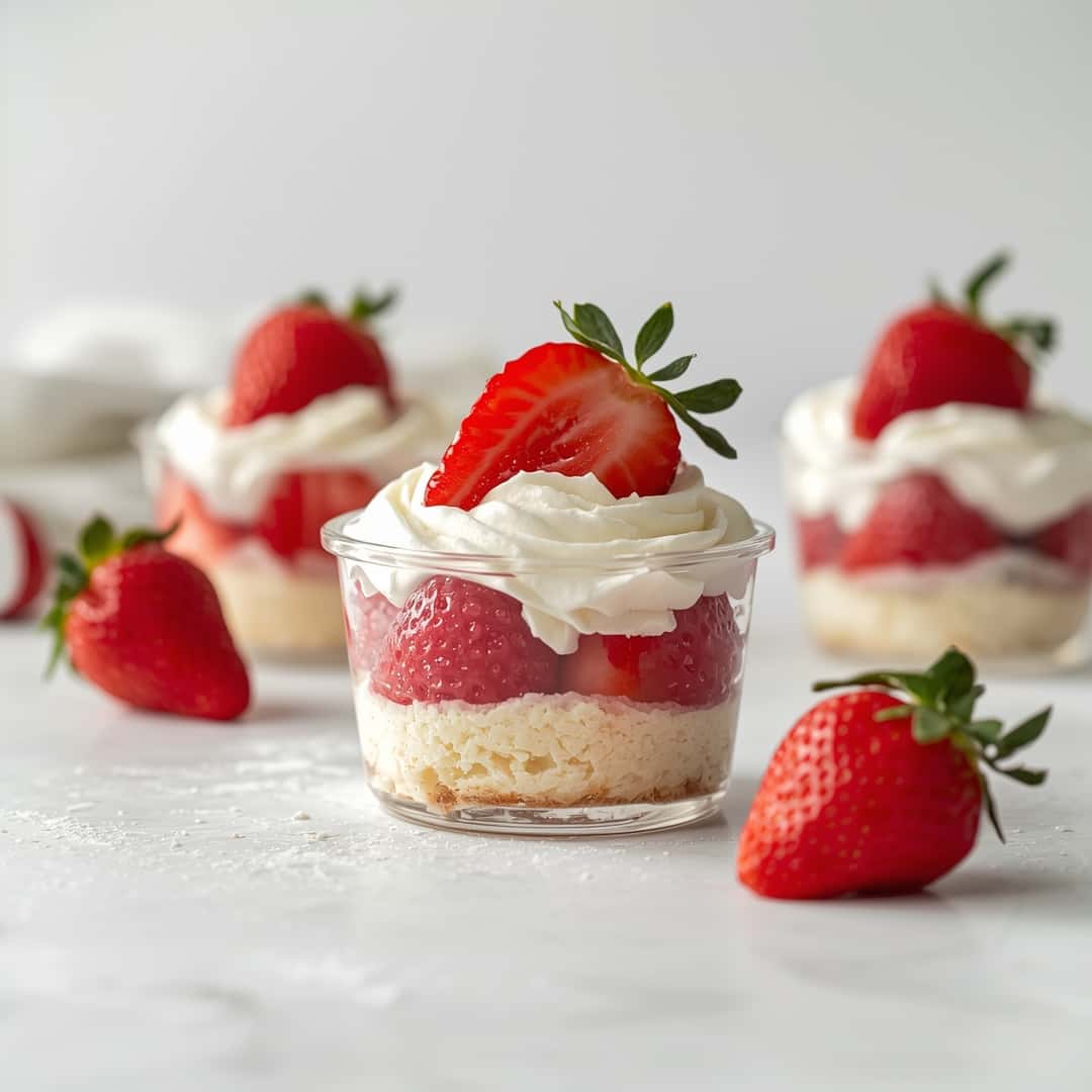 Strawberry Shortcake Dessert Cups