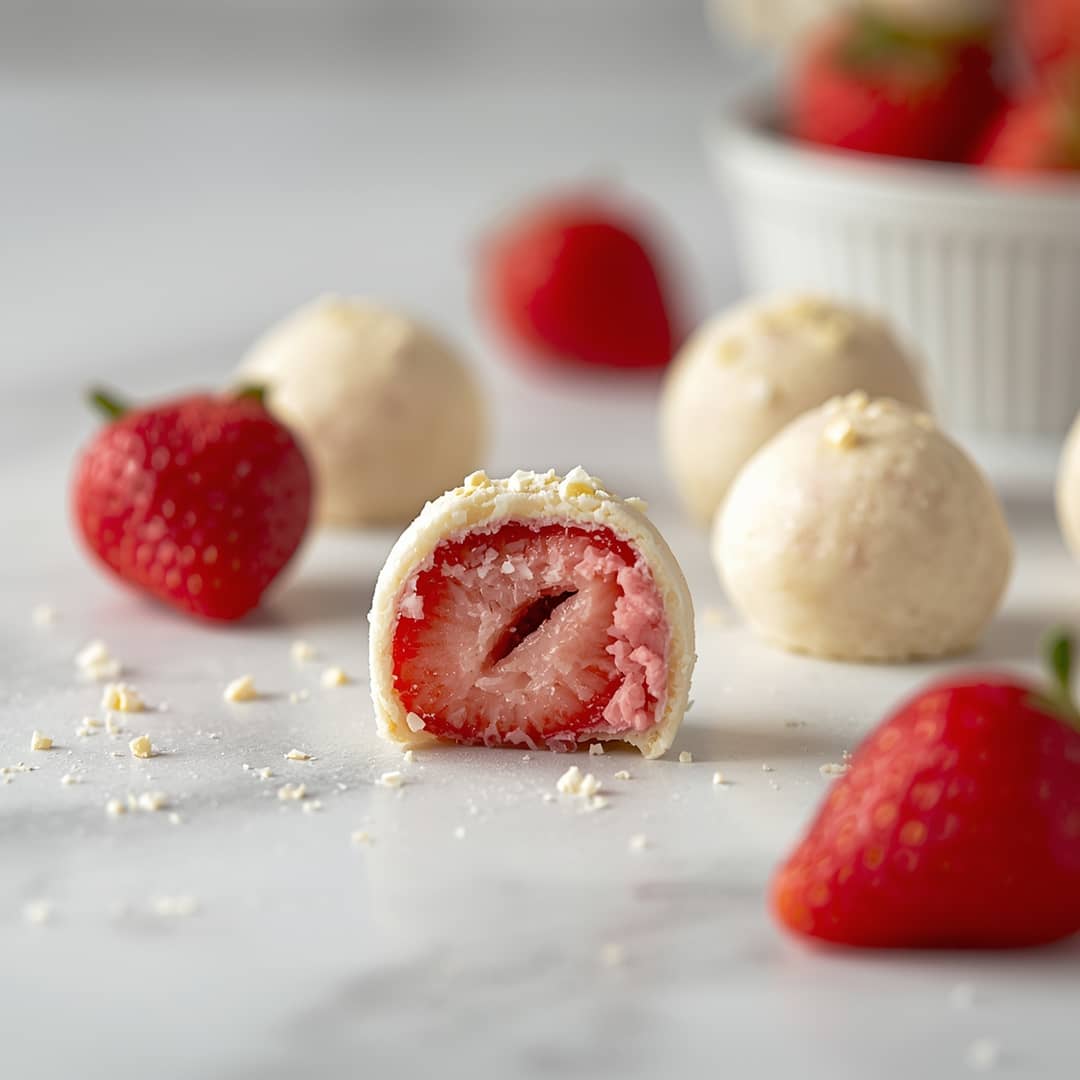 Strawberry Shortcake Truffles
