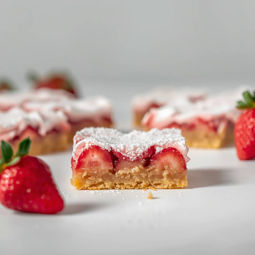 Strawberry Sugar Cookie Bars