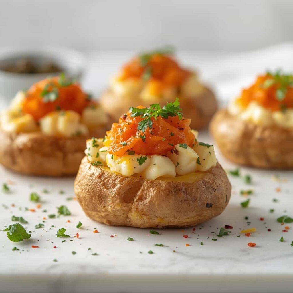 Twice Baked Seafood Stuffed Potatoes