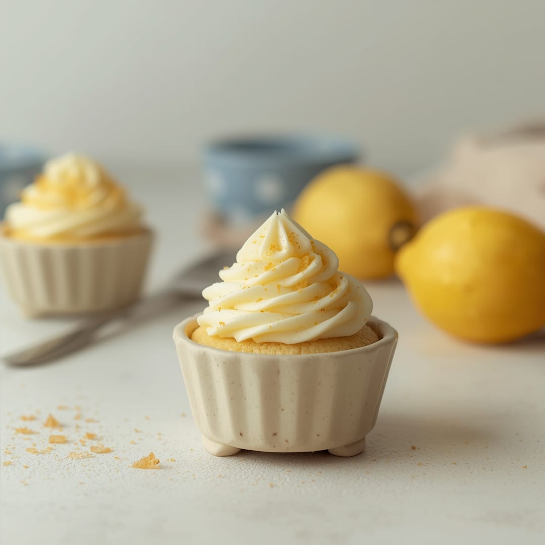 Cheesecake Filled Lemon Cupcakes