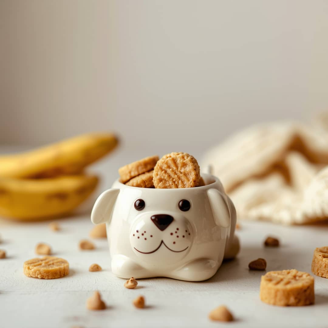 DIY Peanut Butter Banana Dog Cupcakes