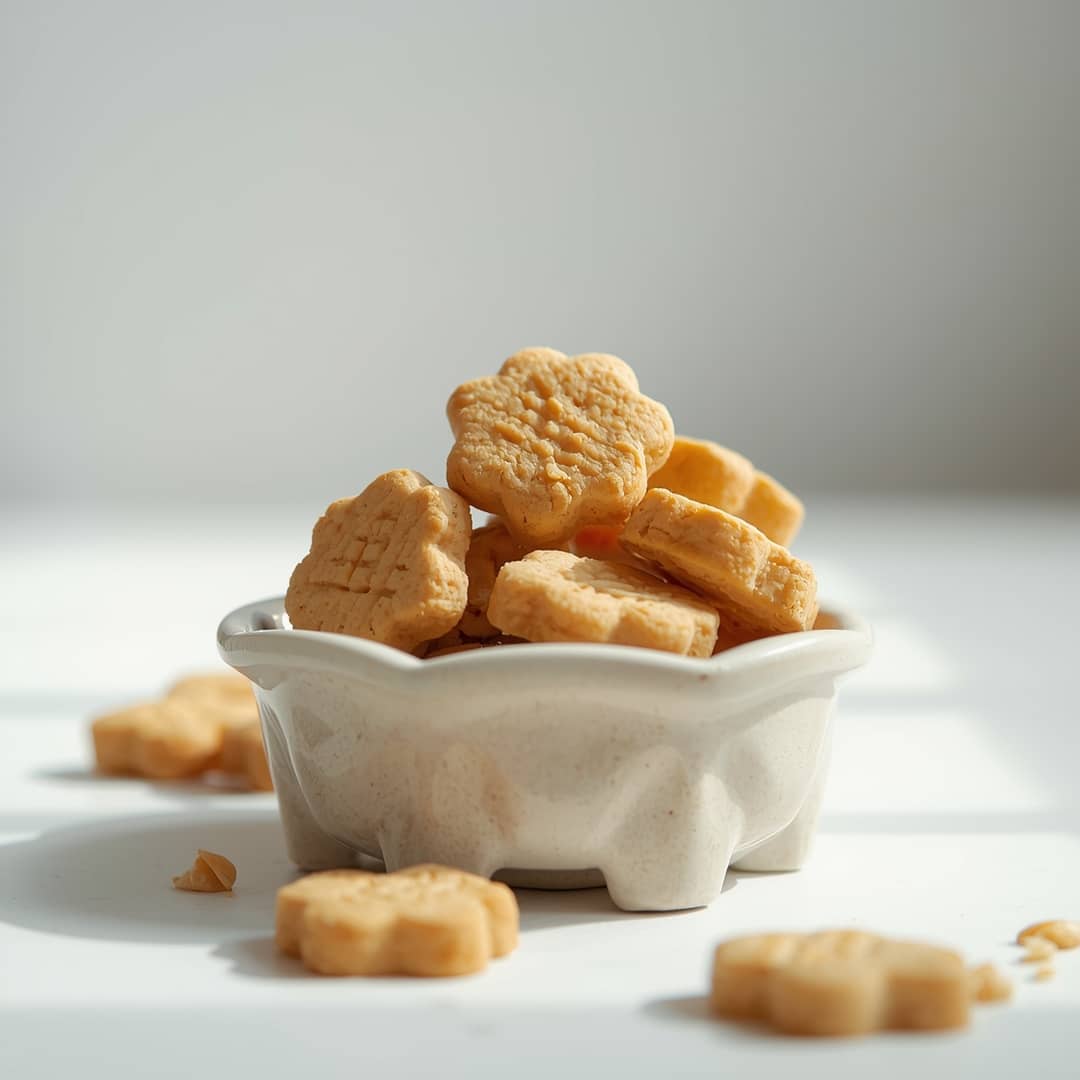 Easy 2-Ingredient Peanut Butter Dog Biscuits