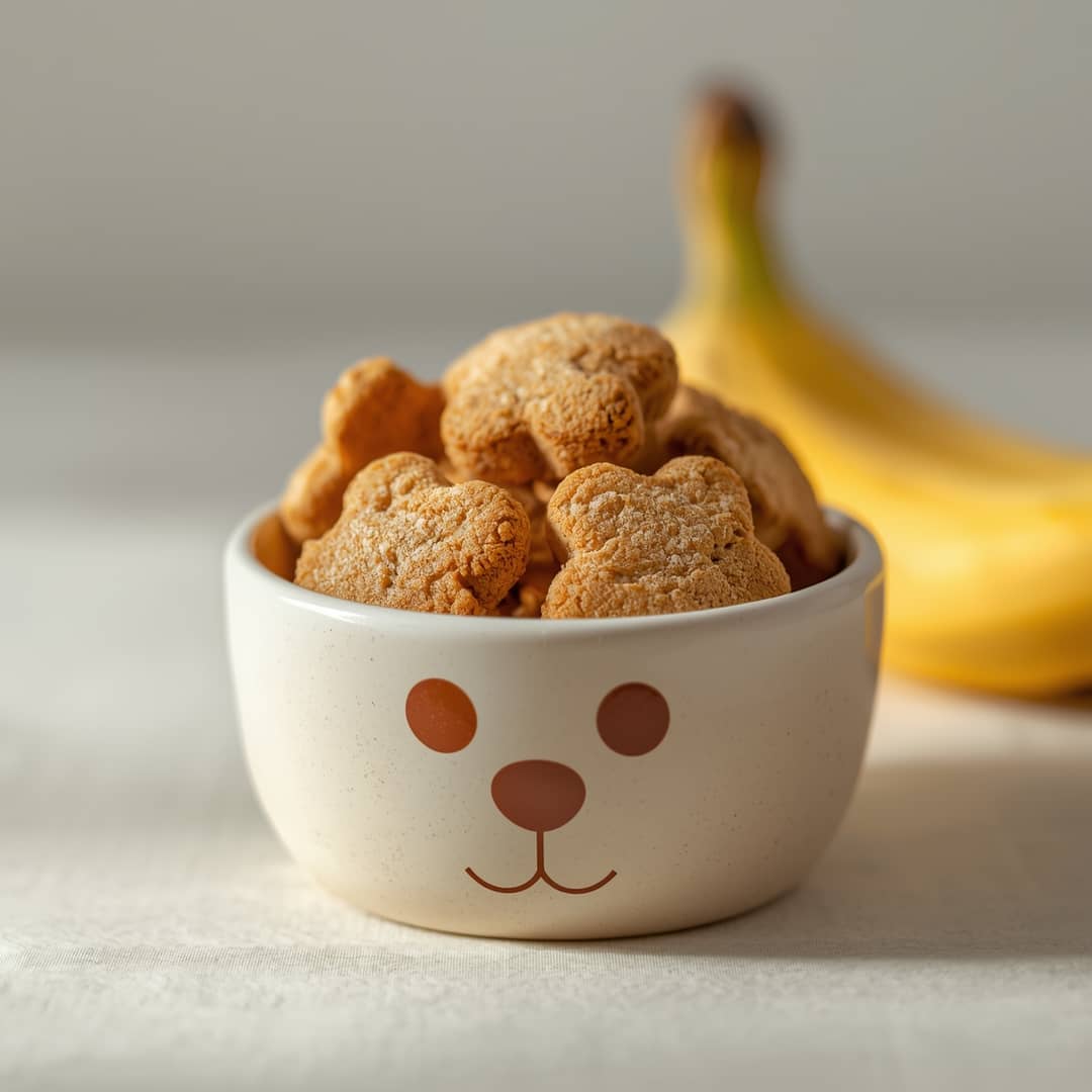 Easy Banana Honey Dog Biscuits
