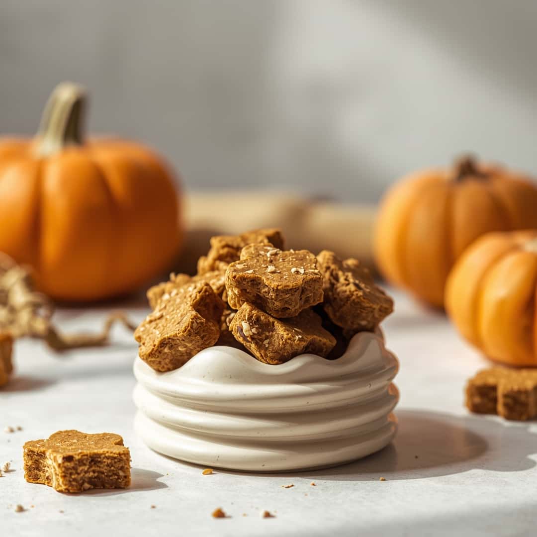 Easy No-Bake Pumpkin Puree Dog Treats