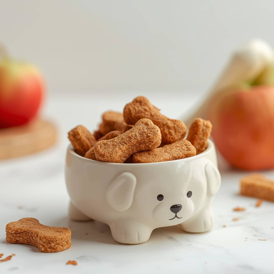 Healthy Apple Banana Dog Treats