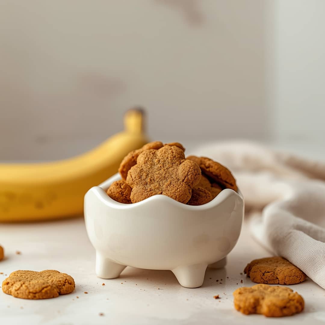 Pumpkin Banana Dog Cookies