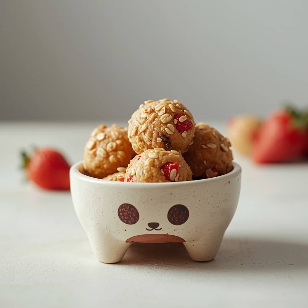 Strawberry Oat Soft Dog Treat Bites