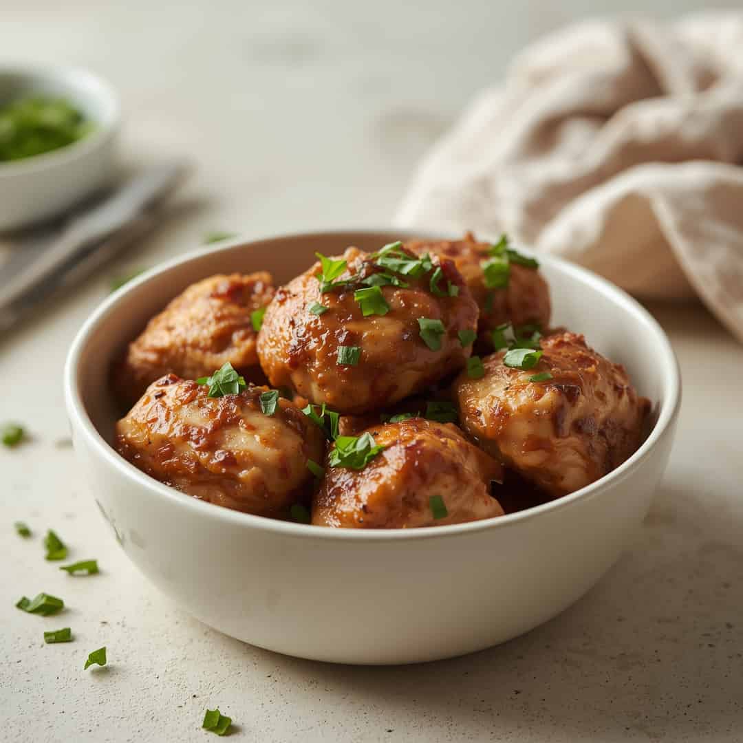 Tender Crockpot Chicken Thighs