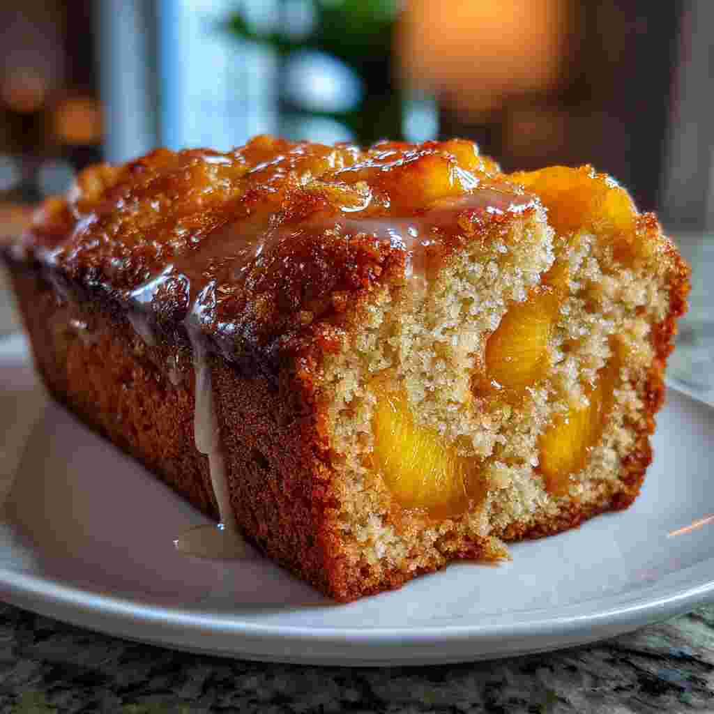 Moist Southern Peach Bread