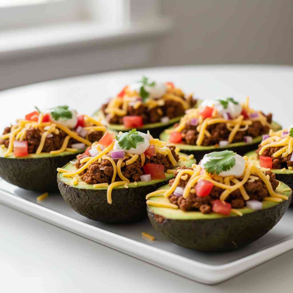 Avocado Taco Boats 2 Avocado Taco Boats